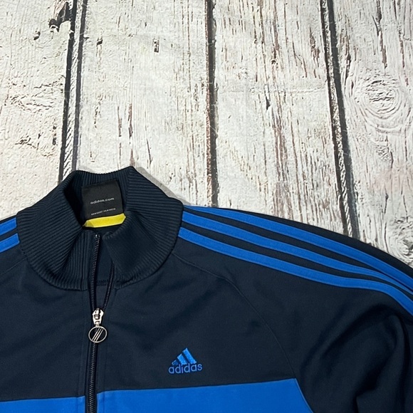 Adidas Track Jacket Sportswear Zip Up Running Soccer Athletic Jacket - Picture 4 of 5